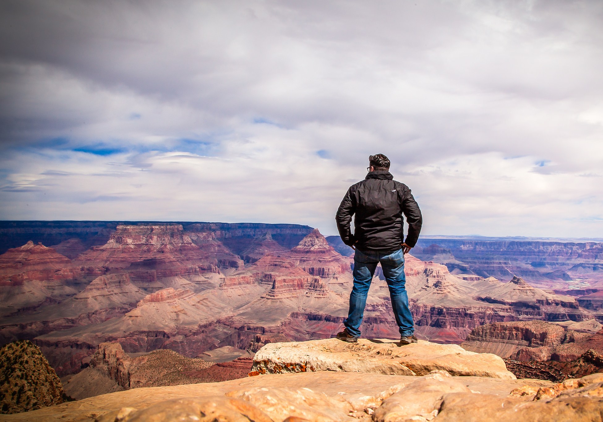 Hiker at the Grand Canyon