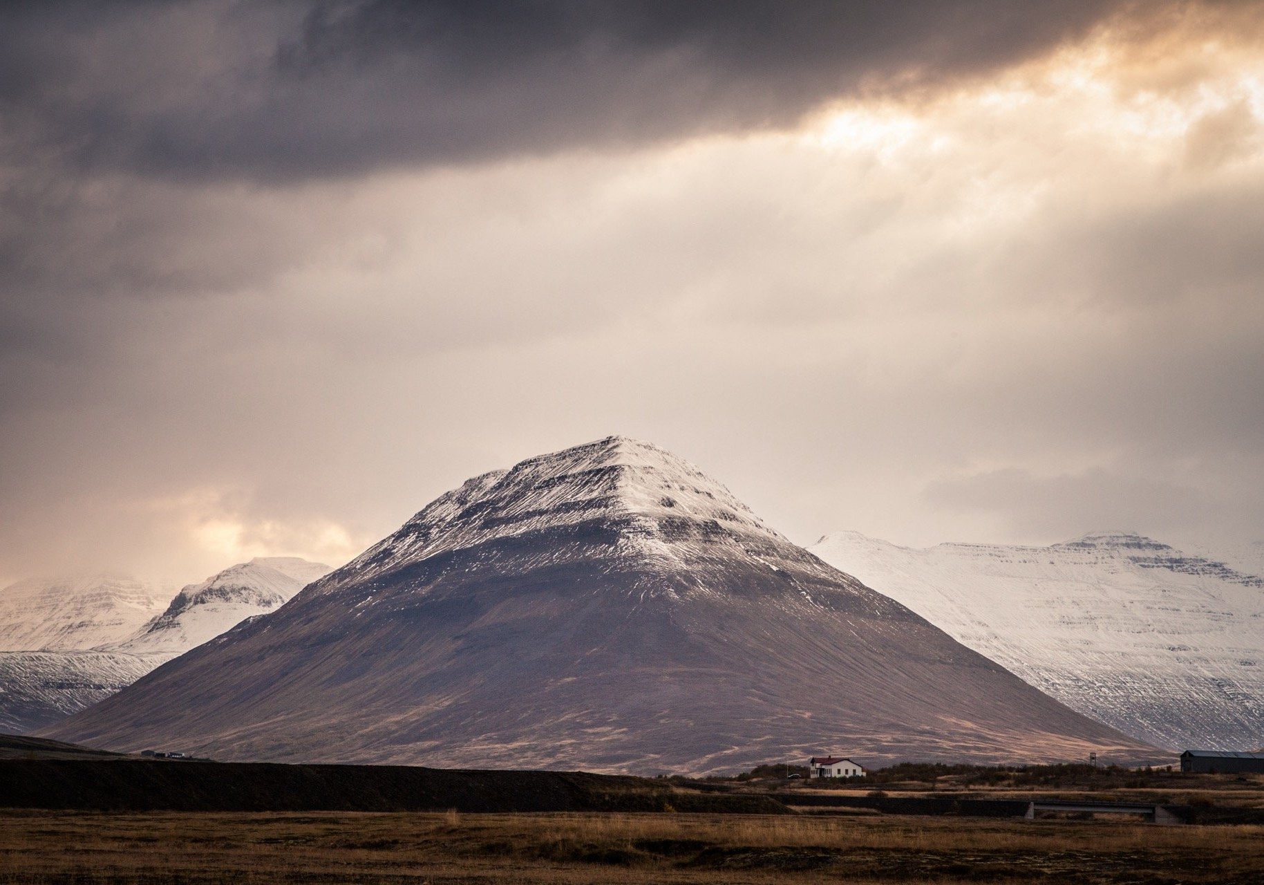 Snow-capped mountain